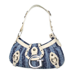 Gussaci Denim Baguette Bag Vintage Light Denim