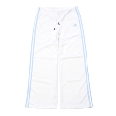 Adidas Jogger Bootcut Weiß Blau Damen Mischgewebe – Vorderansicht