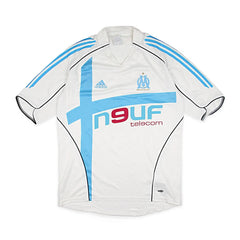 Adidas T-Shirt Fußballverein Weiß Blau Herren Polyester – Vorderansicht