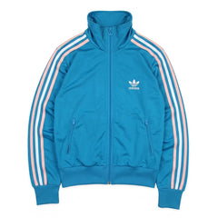 Adidas Trackjacket Firebird Blau Bunt Damen Polyester – Vorderansicht