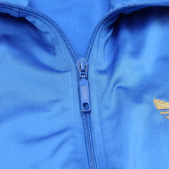 Adidas Trackjacket Firebird Blau Gold Herren Polyester – Nahaufnahme-2