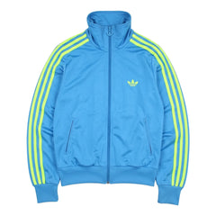 Adidas Trackjacket Firebird Blau Grün Damen Polyester – Vorderansicht