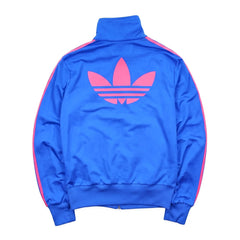 Adidas Trackjacket Firebird Blau Pink Damen Polyester – Rückseite