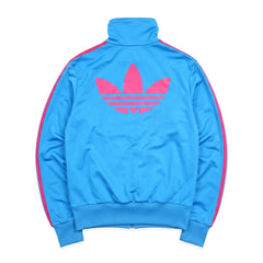 Adidas Trackjacket Firebird Blau Rot Damen Polyester – Rückseite