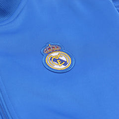 Adidas Trackjacket Fußballverein Blau Weiß Herren Polyester – Nahaufnahme-2