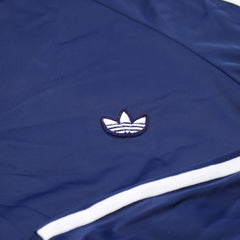 Adidas Trackjacket Firebird Blau Weiß Herren Polyester, Cupro – Nahaufnahme-2