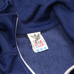 Adidas Trackjacket Firebird Blau Weiß Herren Polyester, Cupro – Nahaufnahme-4