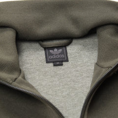 Adidas Trackjacket Beckenbauer Dunkelgrün Khaki Herren Mischgewebe – Nahaufnahme-2