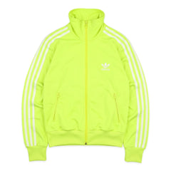 Adidas Trackjacket Firebird Gelb Weiß Damen Polyester – Vorderansicht