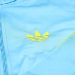 Adidas Trackjacket Firebird Hellblau Grün Herren Polyester – Nahaufnahme-1