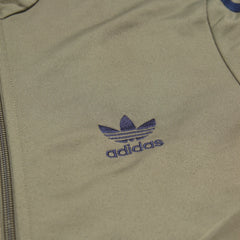 Adidas Trackjacket Firebird Khaki Marineblau Damen Polyester – Nahaufnahme-1