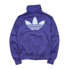 Adidas Trackjacket Firebird Lila Hellblau Damen Polyester – Rückseite