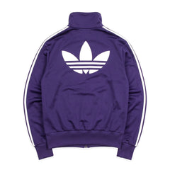 Adidas Trackjacket Firebird Lila Silber Damen Polyester – Rückseite