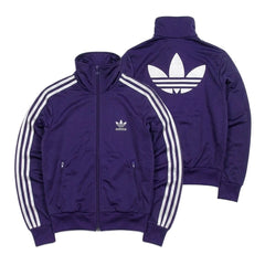 Adidas Trackjacket Firebird Lila Silber Damen Polyester – Gesamtansicht