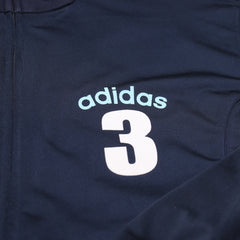 Adidas Trackjacket Sport Marineblau Hellblau Herren Polyester – Nahaufnahme-1