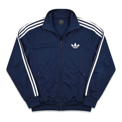 Adidas Trackjacket Firebird Marineblau Weiß Herren Polyester – Vorderansicht