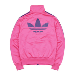 Adidas Trackjacket Firebird Pink Marineblau Damen Polyester – Rückseite