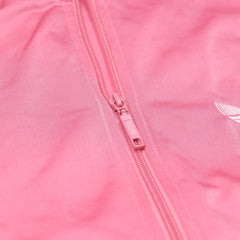 Adidas Trackjacket Firebird Pink Rose Damen Polyester – Nahaufnahme-2