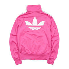 Adidas Trackjacket Firebird Pink Weiß Damen Polyester – Rückseite