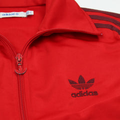 Adidas Trackjacket Firebird Rot Damen Polyester – Nahaufnahme-1