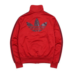Adidas Trackjacket Firebird Rot Damen Polyester – Rückseite