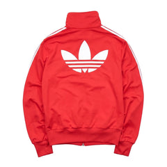 Adidas Trackjacket Firebird Rot Weiß Damen Polyester – Rückseite