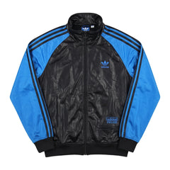 Adidas Trackjacket Chile 62 Schwarz Blau Herren Polyester – Vorderansicht