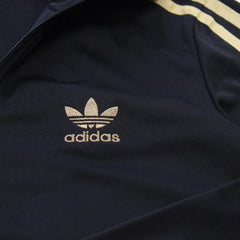 Adidas Trackjacket Firebird Schwarz Gold Damen Polyester – Nahaufnahme-1