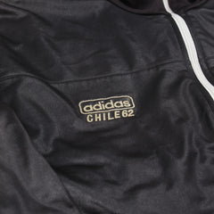 Adidas Trackjacket Chile 62 Schwarz Gold Herren Polyester – Nahaufnahme-1