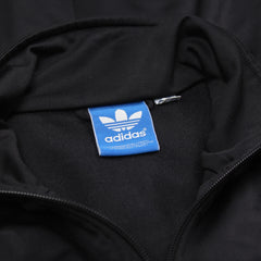 Adidas Trackjacket Firebird Schwarz Gold Herren Polyester – Nahaufnahme-2