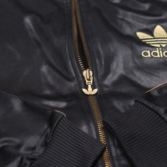 Adidas Trackjacket Chile 62 Schwarz Gold Herren Polyester – Nahaufnahme-3