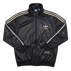 Adidas Trackjacket Chile 62 Schwarz Gold Herren Polyester – Vorderansicht