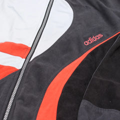 Adidas Trackjacket Y2K Schwarz Orange Herren Mischgewebe – Nahaufnahme-2