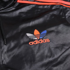 Adidas Trackjacket Chile 62 Schwarz Rot Herren Polyester – Nahaufnahme-1