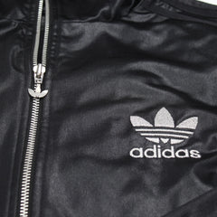Adidas Trackjacket Chile 62 Schwarz Silber Herren Polyester – Nahaufnahme-1