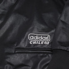 Adidas Trackjacket Chile 62 Schwarz Silber Herren Polyester – Nahaufnahme-2