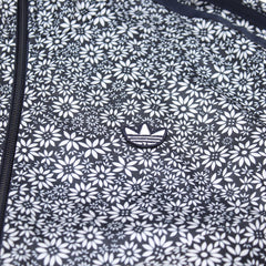 Adidas Trackjacket Firebird Schwarz Weiß Damen Polyester – Nahaufnahme-1