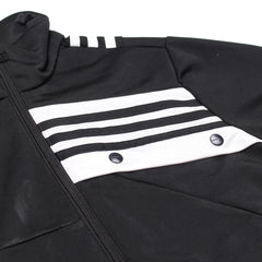 Adidas Trackjacket Adibreak Schwarz Weiß Damen Polyester – Nahaufnahme-1