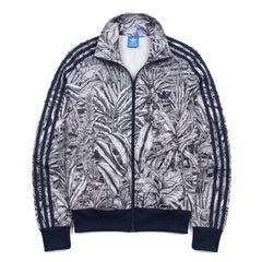 Adidas Trackjacket Firebird Schwarz Weiß Damen Polyester – Vorderansicht