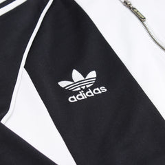 Adidas Trackjacket Fußballverein Schwarz Weiß Herren Mischgewebe – Nahaufnahme-1