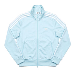 Adidas Trackjacket Firebird Türkis Weiß Damen Polyester – Vorderansicht
