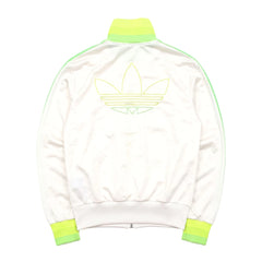 Adidas Trackjacket Chile 62 Weiß Grün Damen Polyester – Rückseite