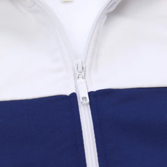 Adidas Trackjacket Beckenbauer Weiß Marineblau Herren Mischgewebe – Nahaufnahme-2
