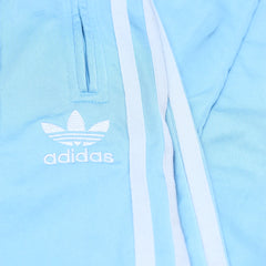 Adidas Trackpants Firebird Hellblau Hellblau Damen Polyester – Nahaufnahme-1