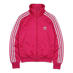 Adidas Tracksuit Firebird Pink Silber Damen Polyester – Vorderansicht