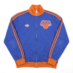 Adidas Zipper Sport Blau Orange Herren Baumwolle – Vorderansicht