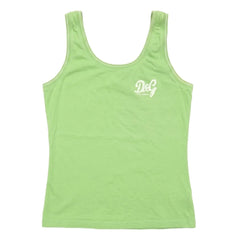D&G Tanktop Designer Grün Damen Baumwolle – Vorderansicht