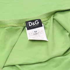 D&G Tanktop Designer Grün Damen Baumwolle – Nahaufnahme-2