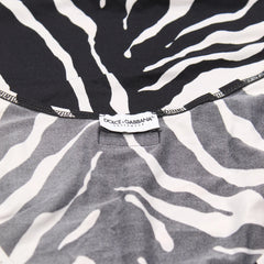 D&G Tanktop Designer Schwarz Weiß Damen Nylon, Elastan – Nahaufnahme-2