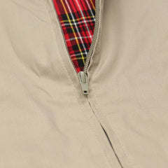 Fred Perry Jacke Casual Beige Rot Herren Baumwolle – Nahaufnahme-2